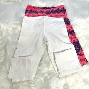 3/$20 ❤️ 𝅺OLD Navy White and Printed Leggings Bundle US 8 Girl